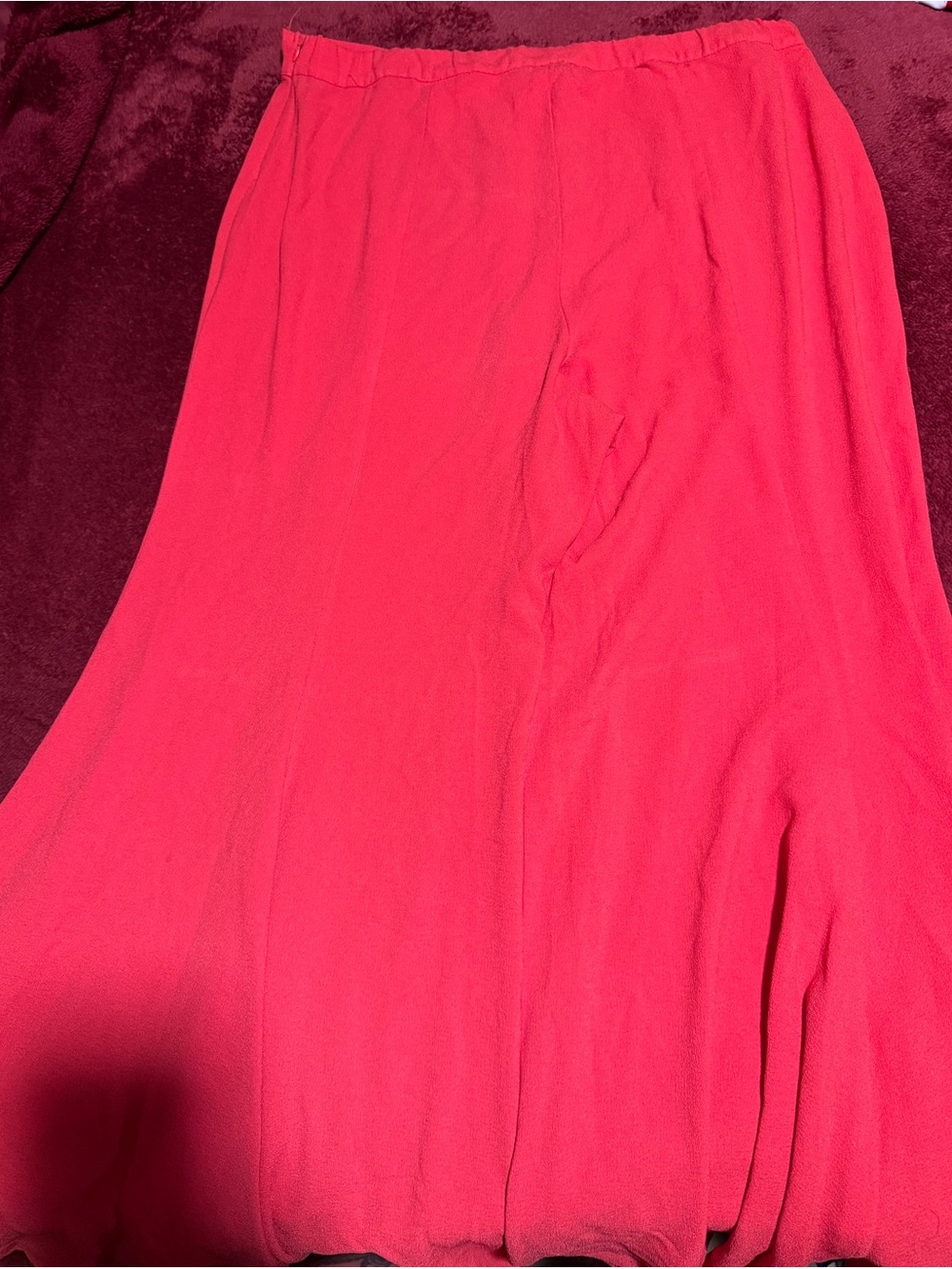 Flowing Women's high low pants in Pink